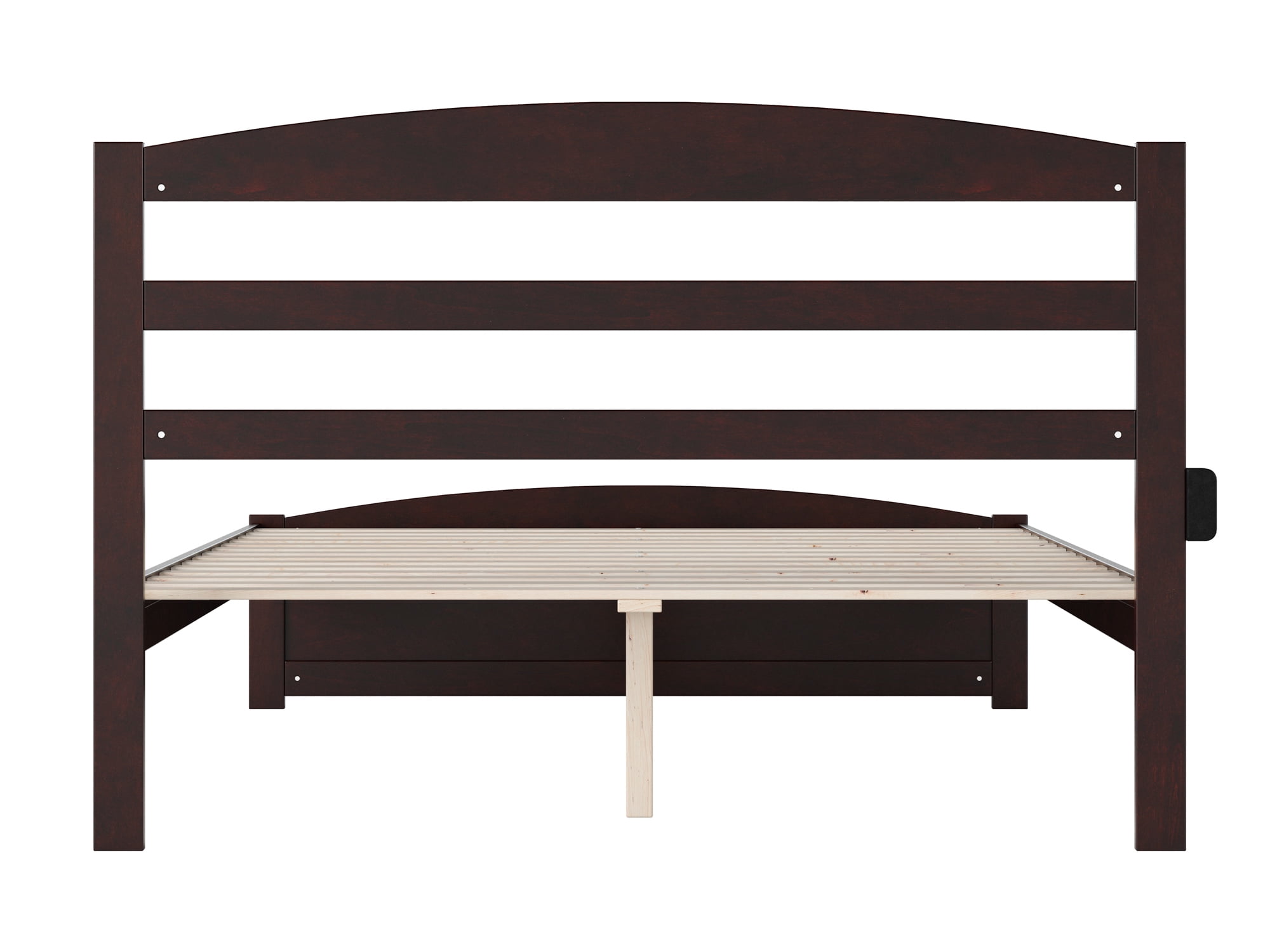AFI Warren 14" Queen Wood Platform Bed Frame with Headboard and Footboard, Espresso