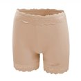 thumbnail image 2 of WAGUTH Women's Floral Lace Safety Shorts Mid Waist Anti-Chafing Invisible Shaper for Summer Outings Date Sundresses,Beige,L, 2 of 5