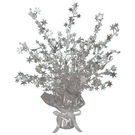 Silver Foil Star Gleam 'N Burst Centerpiece