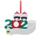 thumbnail image 5 of Fiudx Liquidación navideña Adorno de familia sobreviviente personalizado con arte de hierro, decoración navideña de 2020, 5 of 5