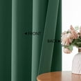thumbnail image 4 of MKHILL Vela Ever Green Blackout Thermal Tier Curtains 2 Panels, 30"W x 36"L, Rod Pocket Room Darkening Energy Efficient Short Curtains for Kitchen Bathroom Cafe, Each 30"W x 36"L, Ever Green, 4 of 10