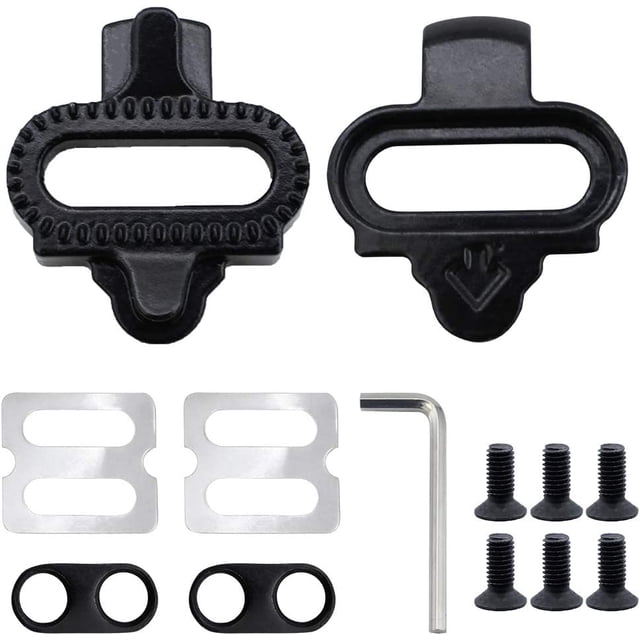 Pedales SPD Tacos para pedales de bicicleta Ciclismo SPD MTB Pedal SPD Toe Clips para zapatos de bicicleta de montaña - Negro JFHHH pequeña