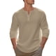 thumbnail image 5 of pstuiky Camisas de manga larga de invierno para hombre, Blusas casuales con botones y cuello redondo de manga larga con degradado para hombre camisetas de hombre l, 5 of 9