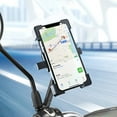 thumbnail image 4 of Foqnuq Universal Motorcycle and Bicycle Phone Mount, Adjustable Handlebar Phone Holder, 360° Rotating Mobile Phone Bracket for Navigation and Hands-Free Use, 4 of 7