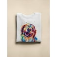 thumbnail image 3 of Pastell Colorful Golden Retriever Sweatshirt Women -Weekday Best Designs, Female 5X-Large, 3 of 4