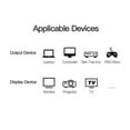 thumbnail image 4 of 4k HDMI Cable Splitter Adapter 2.0 Converter 1 In 2 Out Male To Female Uhd, 4 of 8