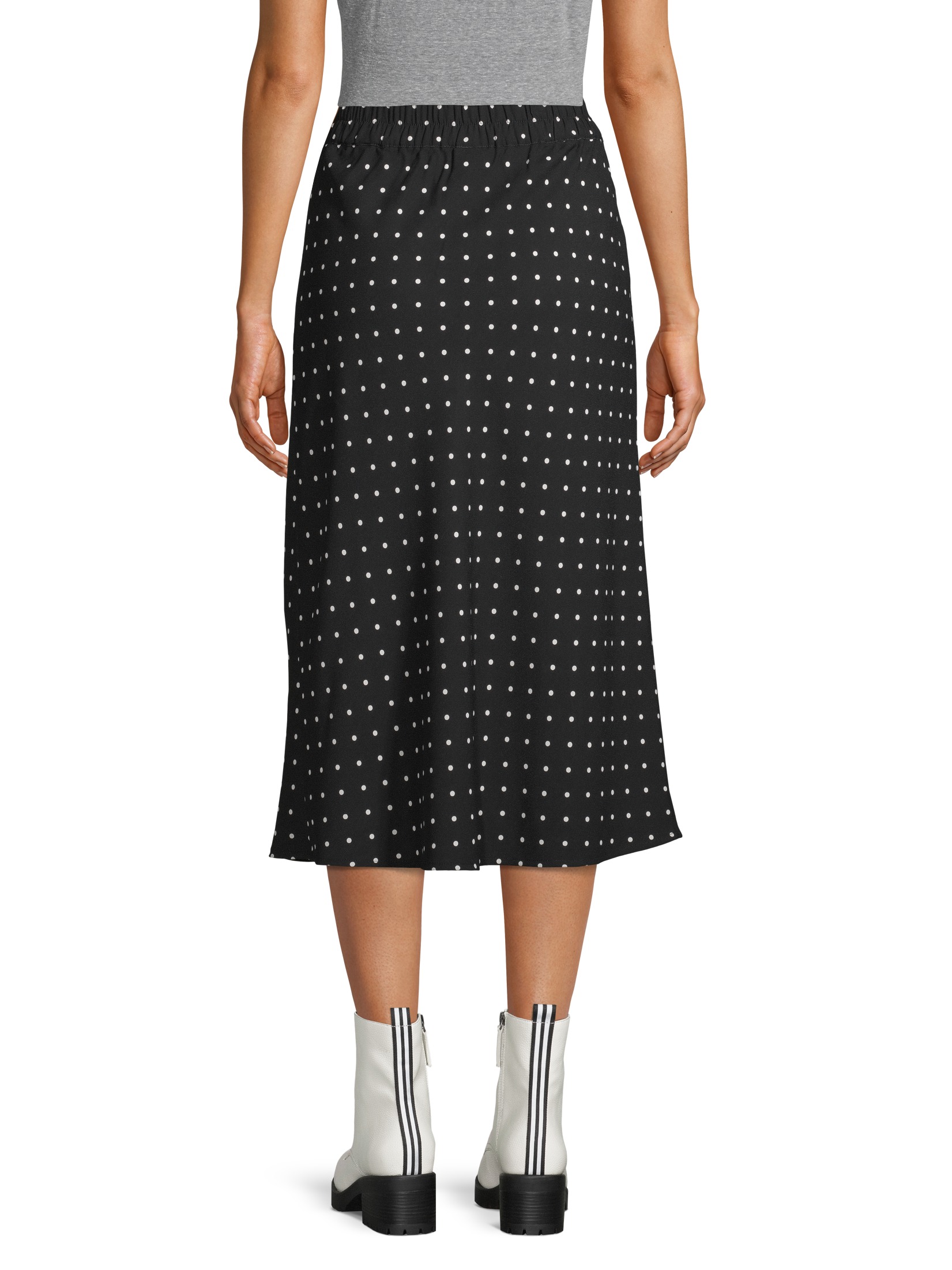 Scoop Midi Slip Skirt Dot Print Women's - image 3 of 7