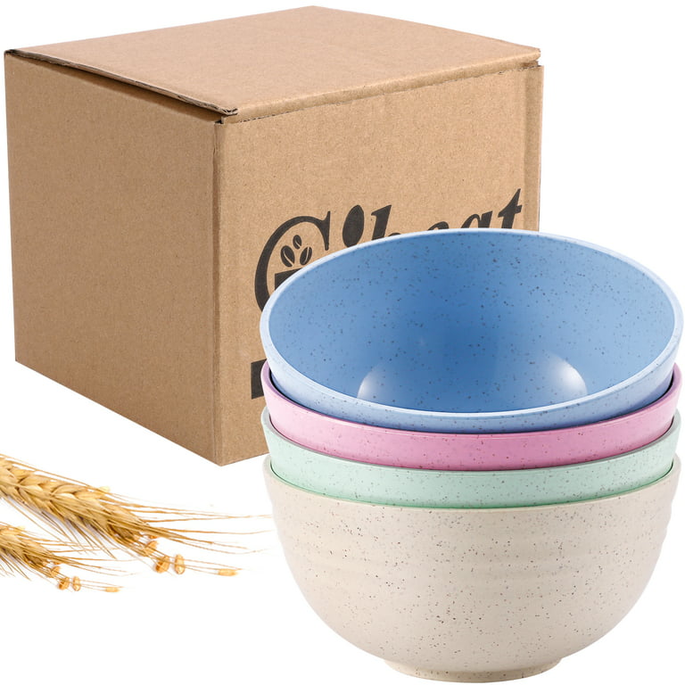 Wheat straw bowl set 4 pcs