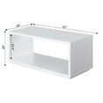 thumbnail image 5 of Convenience Concepts Northfield Admiral Coffee Table, White, 5 of 6