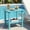 Baby Blue, variant on OTSUN Adirondack Outdoor Side Table, 16" HDPE Patio Side Table with Shelf, Weather Resistant Easy Maintenance for Backyard Pool Porch Garden & Lawn