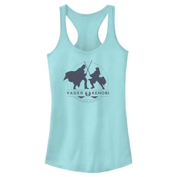 Junior's Star Wars: Obi-Wan Kenobi Vader Kenobi Unfinished Business Racerback Tank Top Cancun X Large