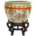 thumbnail image 3 of 12" Famille Rose Porcelain Fishbowl, 3 of 6
