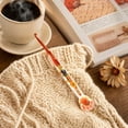 thumbnail image 5 of Resin Crochet Hook Set, Floral Inlaid Ergonomic , Polished Metal Tips, for Knitting and Crocheting, Ideal for Art Crafters, 5 of 9