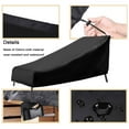 thumbnail image 5 of Vikakiooze Beach Garden Chaise Longue Cover, Spindrift Prevention, Rainproof, Direct Sunlight Outdoor Chaise Longue Cover, Garden Yard Balcony Furniture Cover,Suitable, 5 of 9