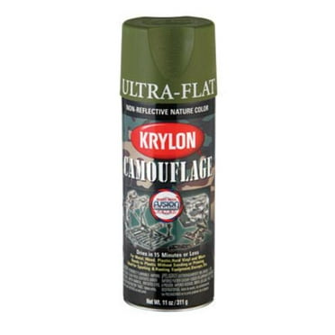 Krylon 4296 Woodland Light Green Flat Camo Spray Paint 11 Ounce,1 Each