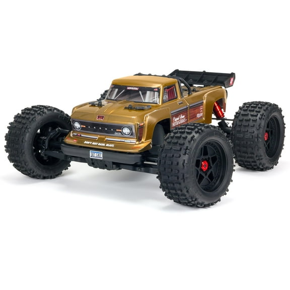 ARRMA RC Truck 1/10 OUTCAST 4X4 4S V2 BLX Stunt Truck RTR Battery and Charger Not Included Bronze ARA4410V2T1 Trucks Electric RTR 1/10 Off-Road