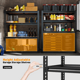 thumbnail image 4 of REIBII 4-Shelf Garage Shelving Freestanding Shelves Adjustable Steel Storage Shelf Unit，1800LBS, 4 of 7