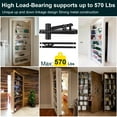 thumbnail image 7 of Hinge 360°Rotation,Hidden Door Hardware for Secret Door,Hidden Door Bookcase Hinge 2SET, 7 of 7