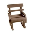 thumbnail image 3 of Mini mecedora, muebles para casa de muñecas, decoración vintage para el hogar, casa de muñecas para juegos de simulación Marron oscuro, 3 of 9