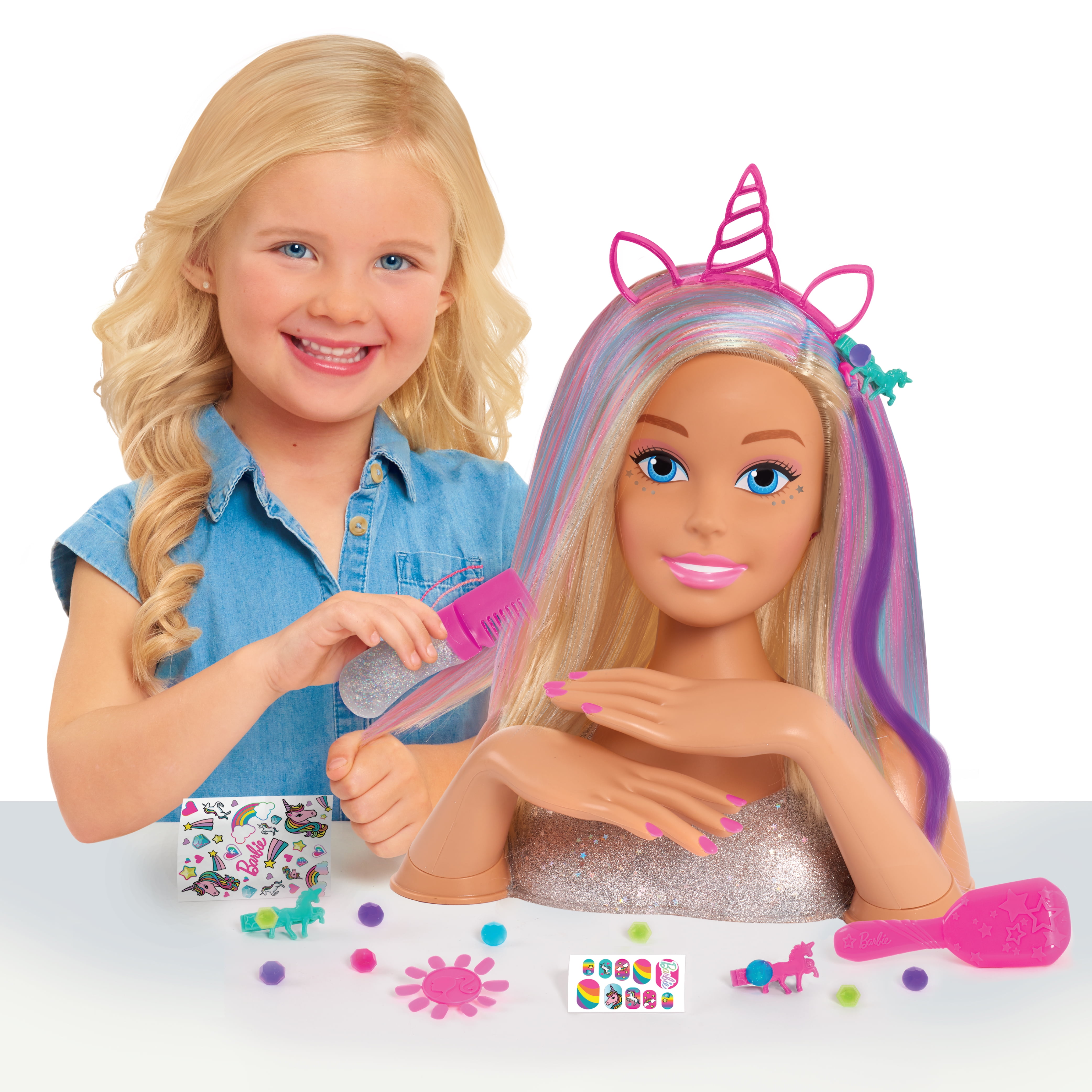 barbie deluxe styling head walmart