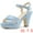 Sky Blue, variant on BLISSFUL STEP Women's Strap Platform Chunky Heel Slingback Sandals