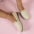 thumbnail image 4 of Vedolay Wide Sneakers Shoes for Women, Soft Sole Slide Comfortable Slip-on Loafer Shoes,Beige 9, 4 of 5