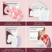 Momcozy Larger Breast Therapy Packs, Hot and Cold Breast Pads with 2 Soft Covers, Breastfeeding Essentials, 2 Pack