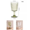 thumbnail image 2 of Copa vintage con relieve de hoja, 10.5 oz, copa de vino y champán texturizada soplada a mano, 2 of 7