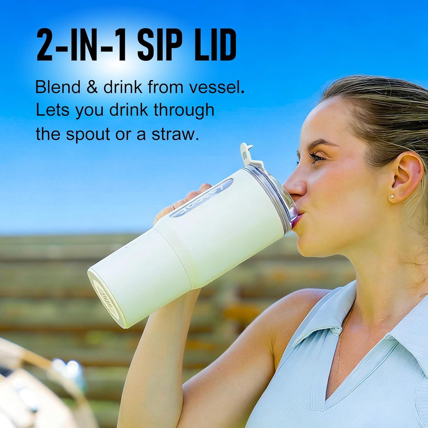 18oz Portable Blender Cordless Travel Smoothie Maker with Ice Crushing Blades Auto Reverse Blending for Gym Office