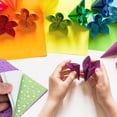 thumbnail image 4 of Uxcell 28 Sheets Origami Paper Double-Sided Square Mixed Color Fold Paper for Beginner Arts Crafts Project,3.5 x 3.5", 4 of 6