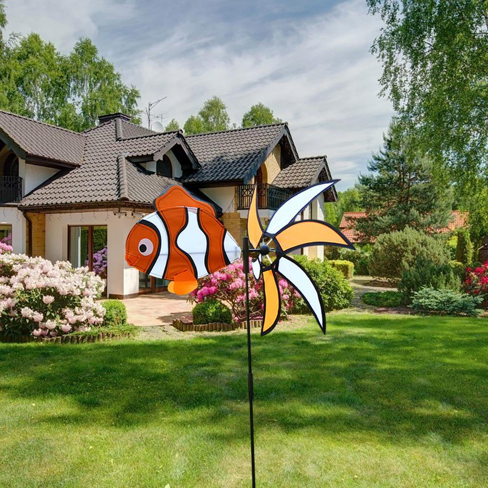 Garden Pinwheels Yard Decor Garden Spinner Animal Pinwheel Party