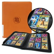 Toploader Binder for Dragon Ball Cards,Holds 288 Toploaders,9-Pocket Ringless Double-Sided Pockets for Dragon Ball Cards,Waterproof Top Loader Card Storage for Anime Cards