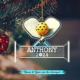 thumbnail image 2 of Customized Pickleball Ornament Christmas 2025, Personalized Year & Name Gift for Men Women Pickleball Team Coach, Player, 2 of 5