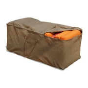 BUDGE INDUSTRIES Budge 19" H Tan Tweed Patio Cushion Storage Bag Cover, English Garden