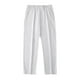 thumbnail image 4 of Pantalones largos para hombre, deportivos, informales, lisos, con cintura elástica y cordón ajustable, de pierna ancha, rectos y cilíndricos, de poliéster., 4 of 4