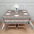 thumbnail image 3 of Multicolor Christmas Tree Pattern Square Tablecloth,Waterproof Square Table Cover,Wipeable Spillproof Washable Table Cover for Home Kitchen Party Decor 42"X42"(107x107cm), 3 of 6