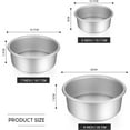 thumbnail image 2 of Round Cake Pan Set, Deep Design Aluminium Cake Pans for Wide Usage, Non-Stick Coating with Removable Base, Oven Safe Even Heating, Heavy Duty Easy Clean for Layer Cakes (3PCS), 2 of 6