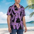 thumbnail image 3 of Balery Funny Goose Camisas hawaianas de manga corta para hombre, camisas playeras de corte holgado, camisas de vacaciones con botones,X-Large, 3 of 7