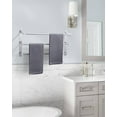 thumbnail image 5 of 24 inch Wowow Brushed Nickel 3-Tier Wall Mounted Towel Rack with Mounting Hardware in Stainless Steel, 5 of 5