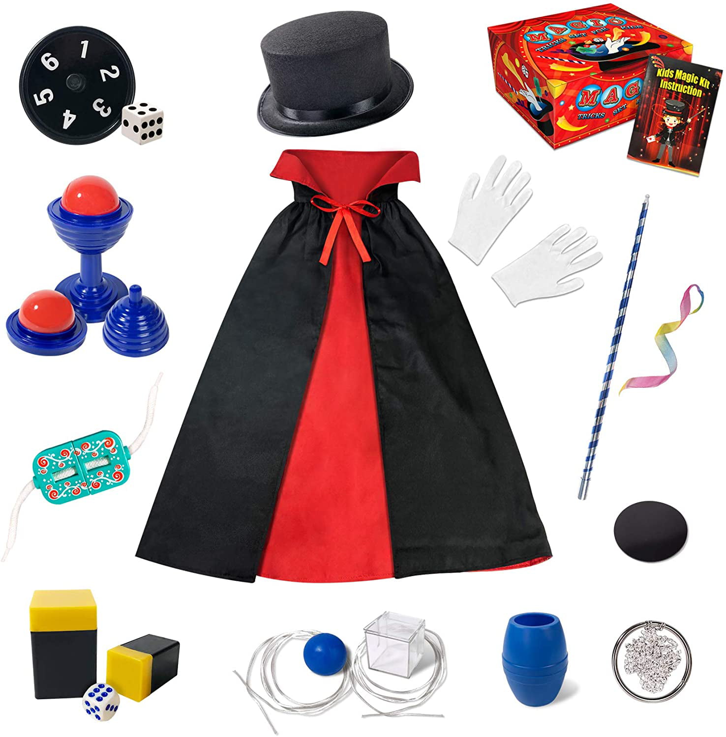 MasterMagic Magic Kit Ideal For Beginners and Kids of All Ages! Easy Magic Tricks For Children Learn Over 350 Spectacular Tricks With This Magic Set