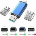 thumbnail image 2 of Unidad flash USB tipo C de 64 GB USB 3.0, memoria USB de 64 GB 2 en 1, unidad flash OTG de 64 GB, disco U 3.1, llavero, alta velocidad, resistente al agua, conexiones duales para Samsung S8/S9 Huawei, 2 of 5