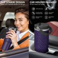 thumbnail image 5 of Modern 30oz Handheld Travel Tumbler with Handle – Double Wall Stainless Steel Insulated Cup, Flip Straw Lid, Leak-Proof & BPA-Free for Hot and Cold Drinks – Durable Coffee & Juice Mug Black, 5 of 7