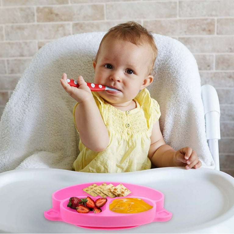 7Penn Monkey Silicone Baby Plate with Suction Base Toddler Plate Feeding  Tray
