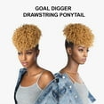 thumbnail image 3 of Ebo Instant Pony Synthetic Heat Resistant Draw String Ponytail Goal Digger Pineapple Wave 8” ( 4 Medium Brown ), 3 of 6