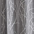 thumbnail image 3 of Exclusive Home Finesse Branch Print Grommet Top Curtain Panel Pair, 54"x96", Ash Grey, 3 of 4