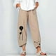 thumbnail image 1 of Puntoco Mujer Dama Casual Flores Imprimir Faja elástica Cintura Pantalones de pierna ancha Pantalones Puntoco Puntoco-8235, 1 of 1
