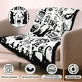 thumbnail image 2 of Witch Blanket Halloween Throw Blankets Gifts for Women Witchy Goth Skull Pumpkin Flannel Fleece Blankets for Couch Sofa Bed Chair Decor Witch''s Spider Webs Decorations Blanket 50x60in - White, 2 of 6