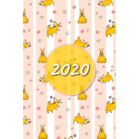 2020: My personal organizer 2020 with Cute Animal Dog Design - personal organizer 2020 - weekly calendar 2020 - monthly calendar for 2020 in hand pocket size (Paperback)