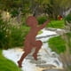 thumbnail image 2 of Estacas de metal de hierro, estatuas de silueta hechas a mano para decoración de jardineras. Chico, 2 of 7