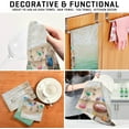 thumbnail image 4 of Summer Sea Water Tea Towels 4 Pack Beach Colorful Seashell Kitchen Dish Cloth with Hanging Loop, 18"x28" Lint-Free Absorbent Towel for Kitchen Drying Wiping and Cleaning, 4 of 7